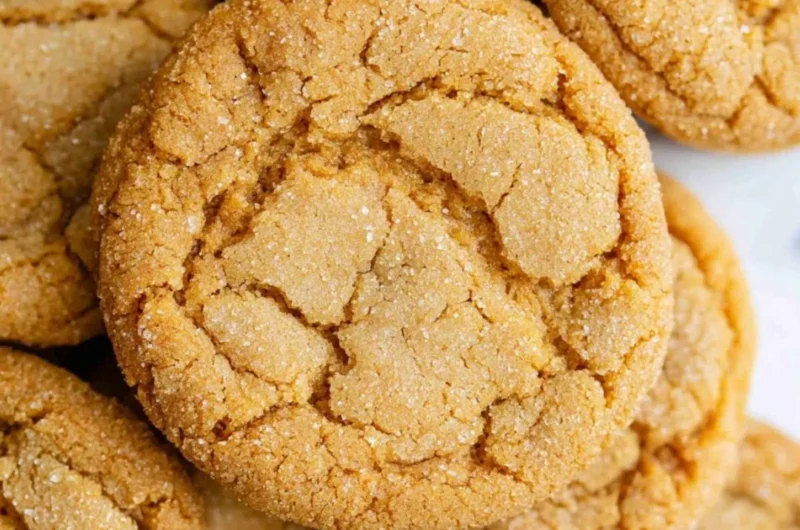 Freshly baked chewy brown sugar cookies on a cooling rack.