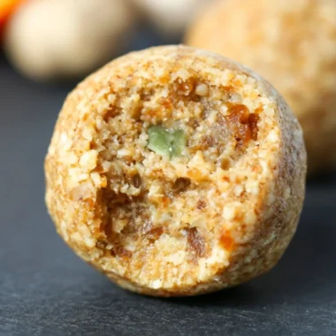 Cozy anti-inflammatory ginger energy balls packed with nutrients and flavor
