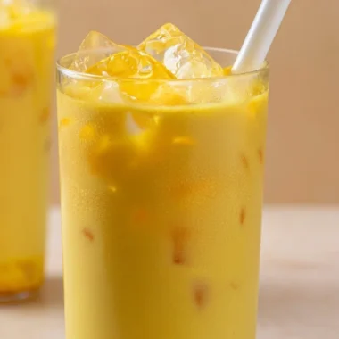 Golden Milk Turmeric Latte in a cozy cup with spices and milk