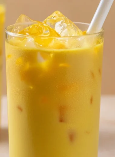Golden Milk Turmeric Latte in a cozy cup with spices and milk
