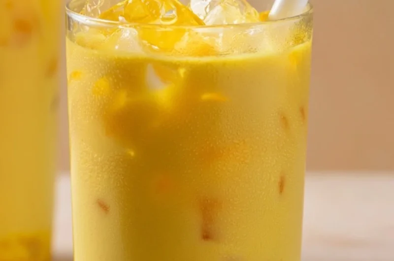 Golden Milk Turmeric Latte in a cozy cup with spices and milk