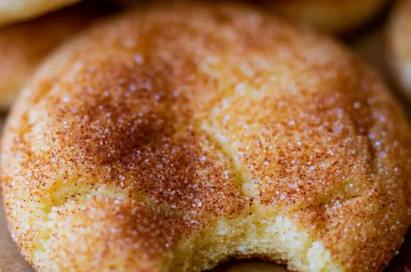 Soft and chewy snickerdoodle cookies with cinnamon sugar coating